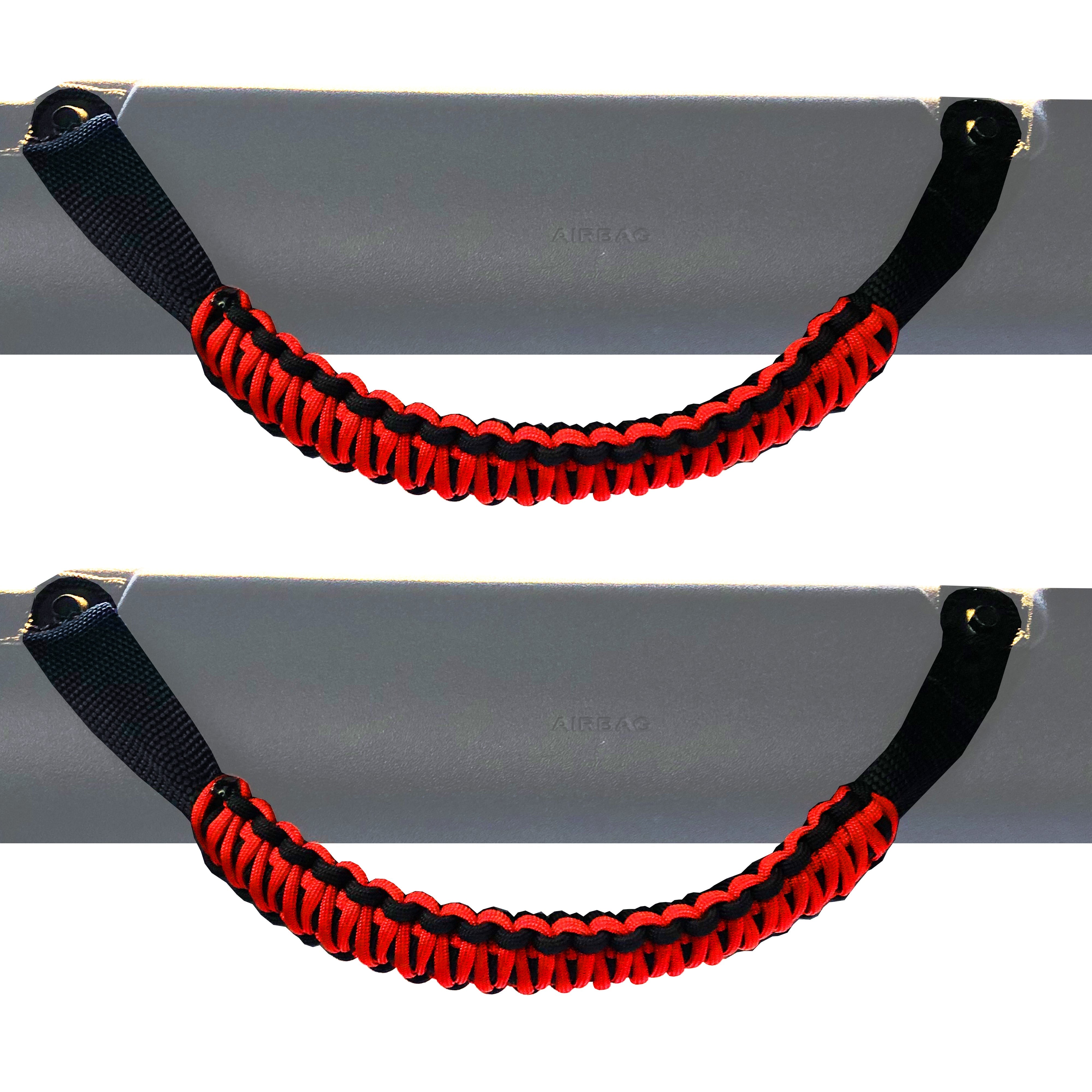 Bartact paracord grab handle wrapped in genuine 550 paracord for Jeep Wrangler