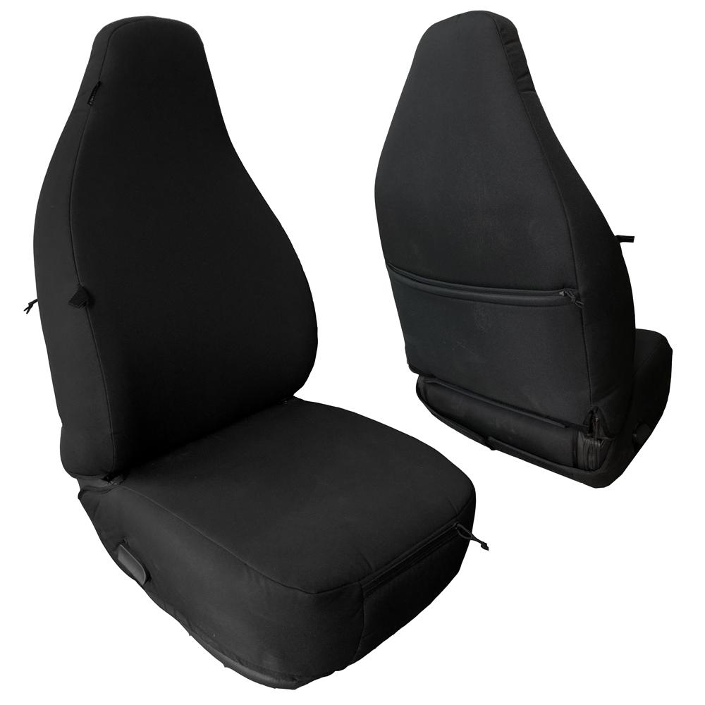 Jeep Wrangler TJ seat covers protecting original upholstery on 1997-2006 Wranglers